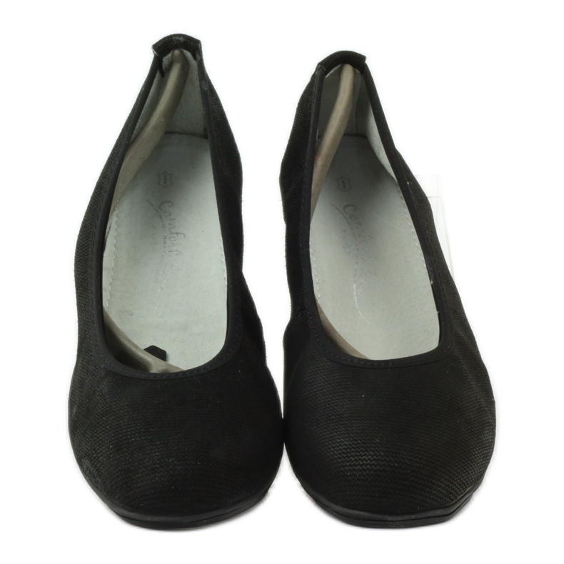 Ballerine da donna in pelle Filippo 024 nero 4