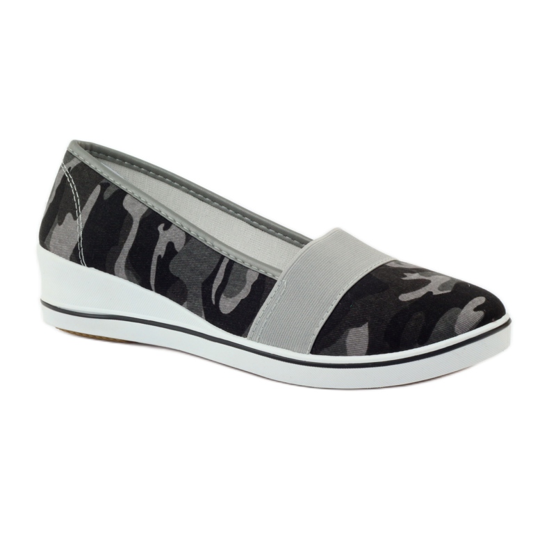 Sneakers mimetiche con zeppa Mckey 182 verde 1