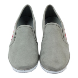 Sneakers Mckey 180 in suede floreale grigio 4