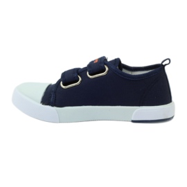 American Club Sneakers sneakers americane sottopiede in pelle blu navy grigio arancia 2