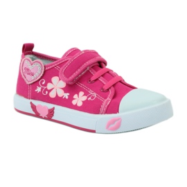 American Club Sneakers cuore americano con sottopiede in pelle rosa 1