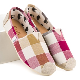 L. Day Comode espadrillas a scacchi multicolore 1