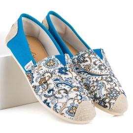 L. Day Espadrillas Blu Con Motivo 2