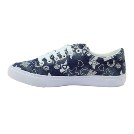 American Club Sneaker americane in denim glitterato blu navy 2