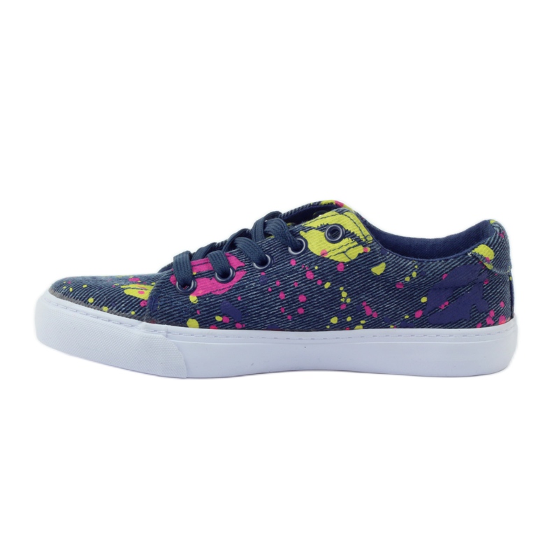 American Club Sneakers sneakers in denim in bocca americana blu navy 2