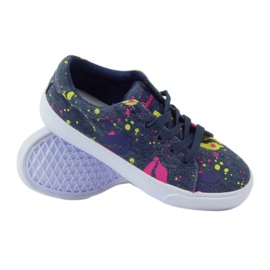 American Club Sneakers sneakers in denim in bocca americana blu navy 3
