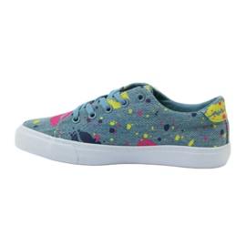American Club Sneakers sneakers in denim in bocca americana blu 2