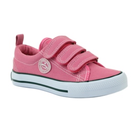 American Club Sneakers rosa americane con velcro 1