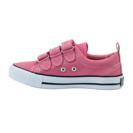 American Club Sneakers rosa americane con velcro 2