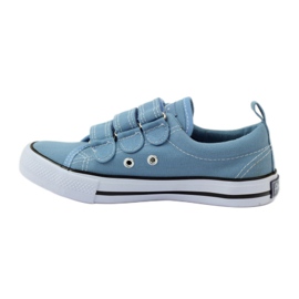 American Club Sneakers blu americane con velcro 2