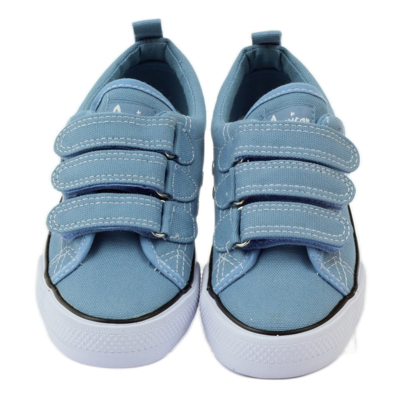 American Club Sneakers blu americane con velcro 4
