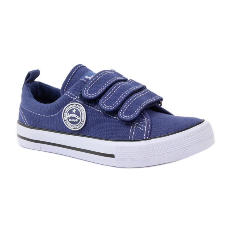American Club Sneakers americane in velcro blu navy 1