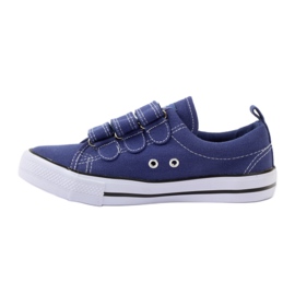 American Club Sneakers americane in velcro blu navy 2