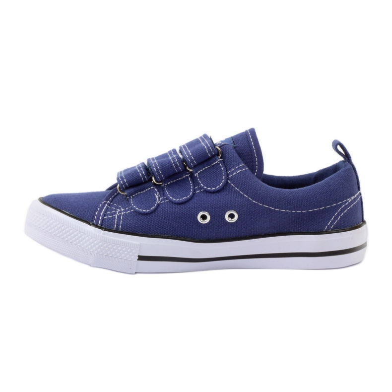 American Club Sneakers americane in velcro blu navy 2