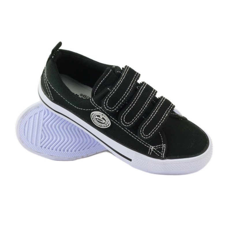 American Club Sneakers nere americane in velcro nero 3