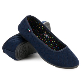 Ballerine in tessuto blu 1