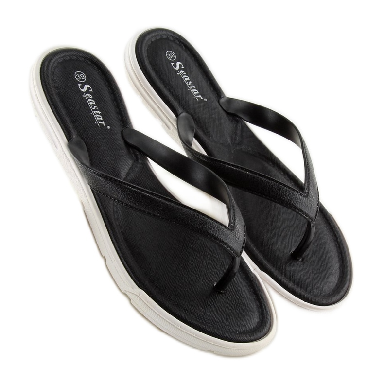 Nero Infradito da donna nero CK41P Nero 2