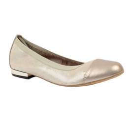 Ballerine da donna elastiche Gamis 1402 oro d'oro 1