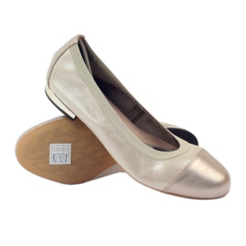 Ballerine da donna elastiche Gamis 1402 oro d'oro 3