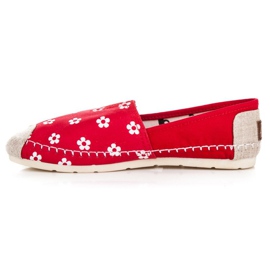 L. Day Espadrillas Rosse In Fiori rosso 1