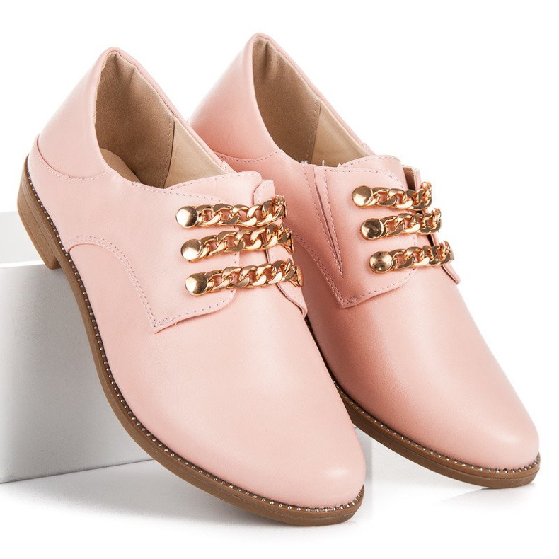 Anesia Paris Scarpe senza lacci rosa 1