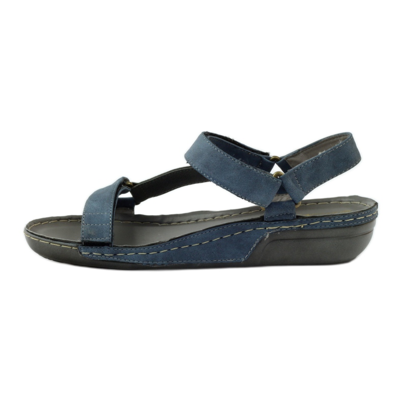 M.Daszyński Sandali Jesus, sottopiede in pelle blu 2