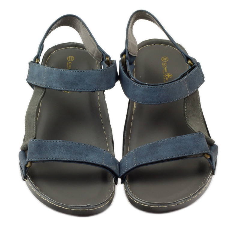 M.Daszyński Sandali Jesus, sottopiede in pelle blu 4