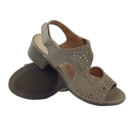 M.Daszyński Sandali in pelle Daszyński beige 3