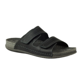 Inblu TH06 Infradito con chiusura in velcro nero 1