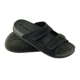 Inblu TH06 Infradito con chiusura in velcro nero 3