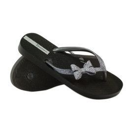 Infradito glitter con fiocco Ipanema grigio nero 4
