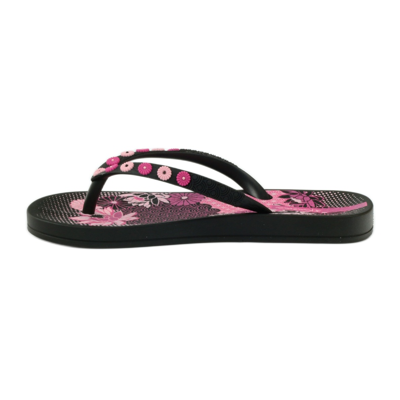 Ipanema 82387 infradito a fiori nero rosa 2