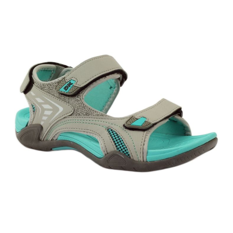 Sandali da donna con fondo in EVA chiaro DK grigio multicolore 1