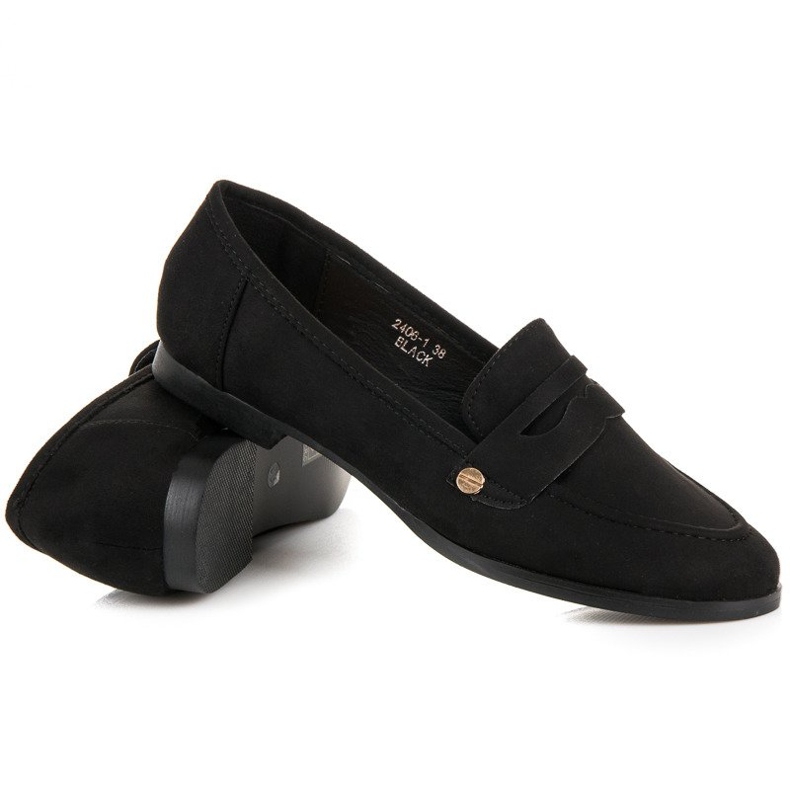 Sweet Shoes Mocassini slip-on neri nero 1