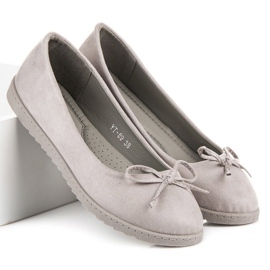 Renda Ballerine da donna comode grigio 1