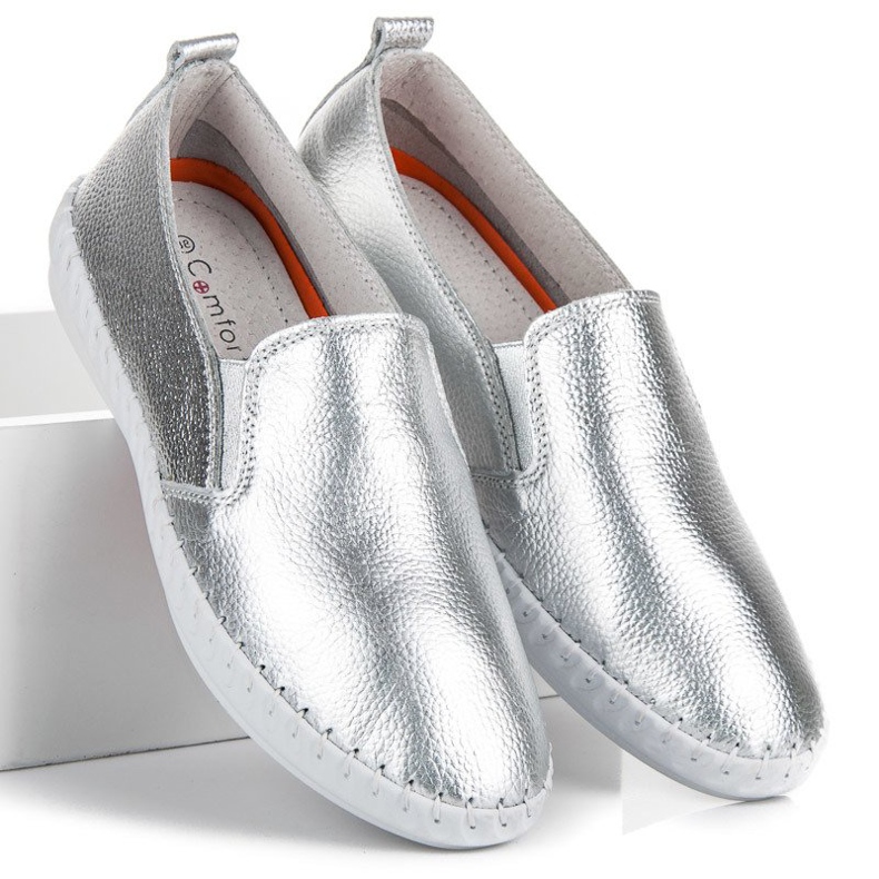 VINCEZA Slipons Argento grigio 1