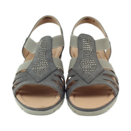 Sandali super comodi con paillettes Aloeloe grigio 4
