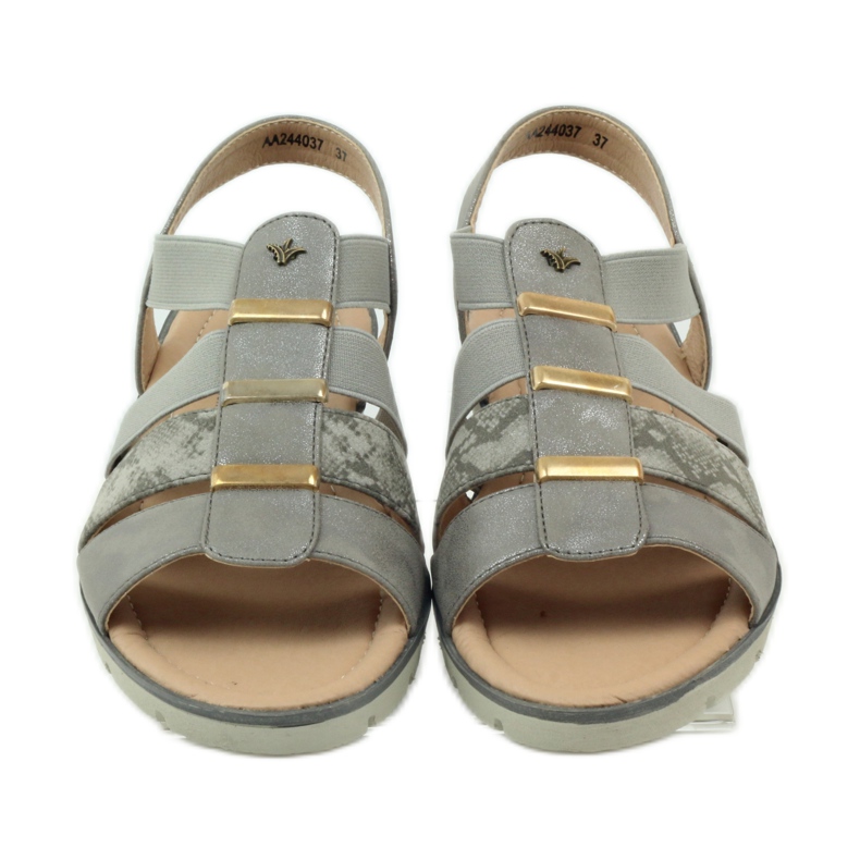 Sandali Aloeloe super comodi grigio giallo 4