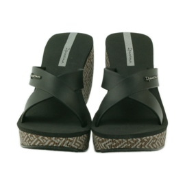 Ciabatte con zeppa Ipanema 82288 da donna nero marrone 4