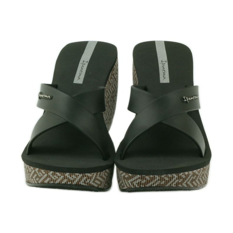 Ciabatte con zeppa Ipanema 82288 da donna nero marrone 4