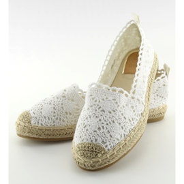 Espadrillas in pizzo bianco BB11 bianco bianca 1