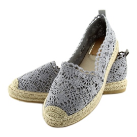 Espadrillas in pizzo grigio BB11 grigio 1