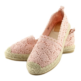Espadrillas in pizzo rosa BB11 Rosa 2