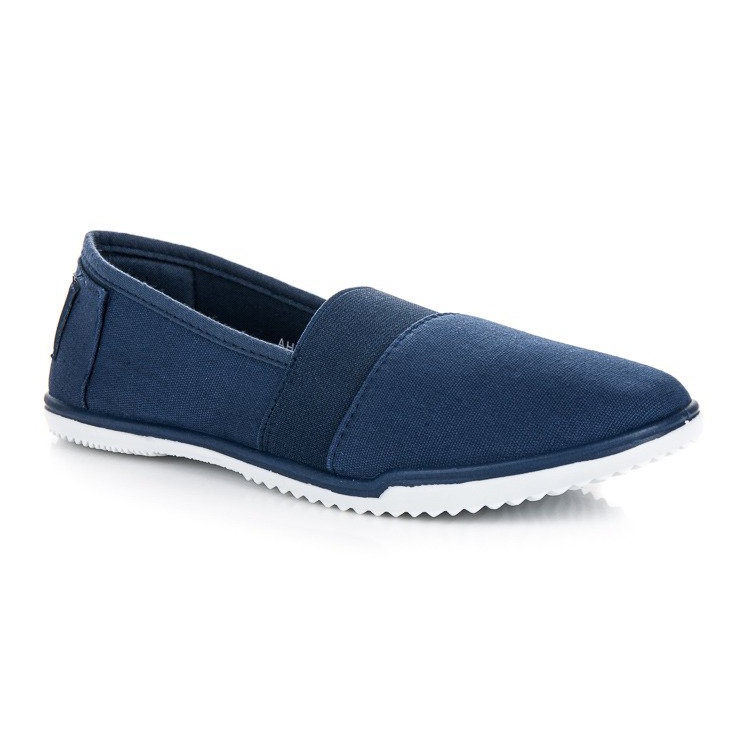 Mckeylor Ciabattine in tessuto blu navy 1