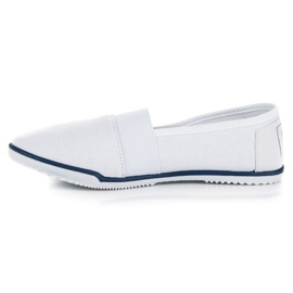 Mckeylor slipony in tessuto bianco bianca 1