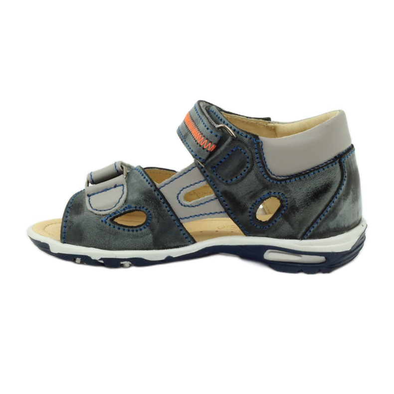Sandali con velcro Bartuś 119 grigio scuro 2