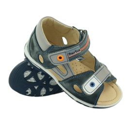Sandali con velcro Bartuś 119 grigio scuro 3