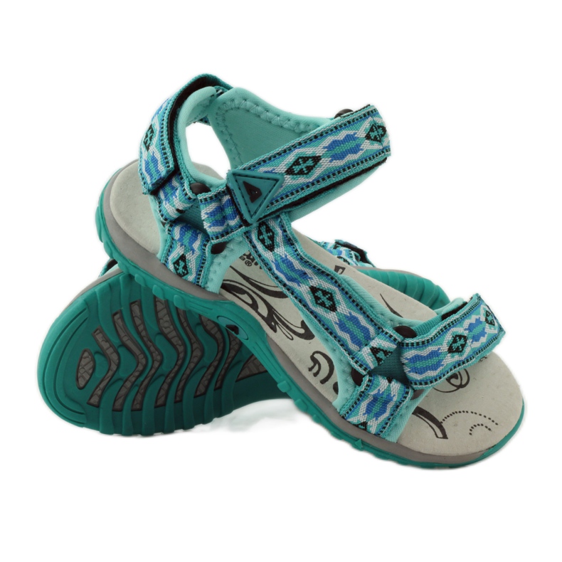 American Club Sandali con inserto in pelle americana 5268 multicolore 3