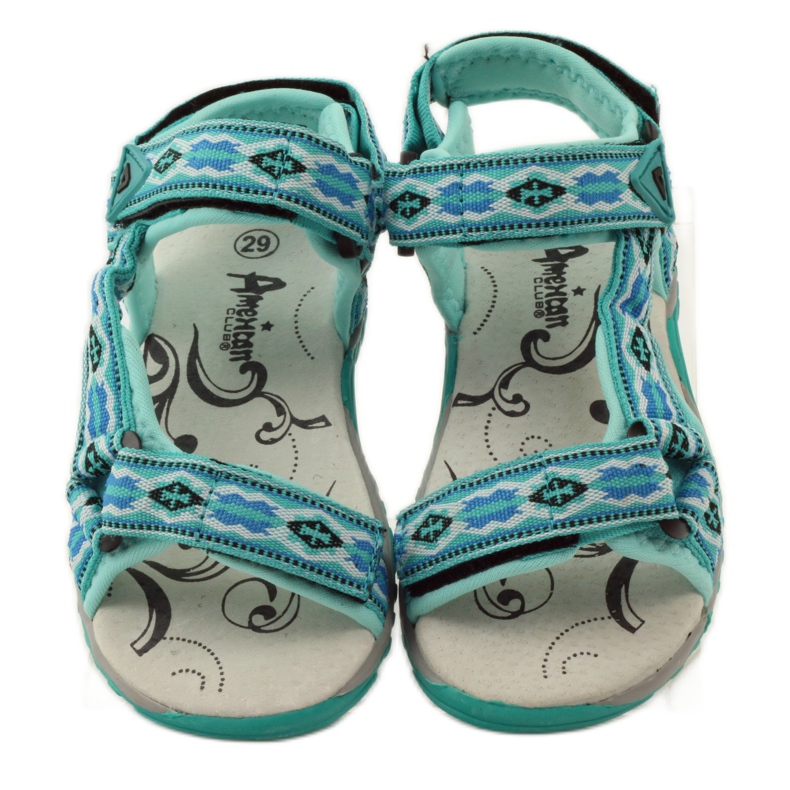 American Club Sandali con inserto in pelle americana 5268 multicolore 4