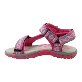 American Club Sandali con inserto in pelle americana 5268 viola rosa 2